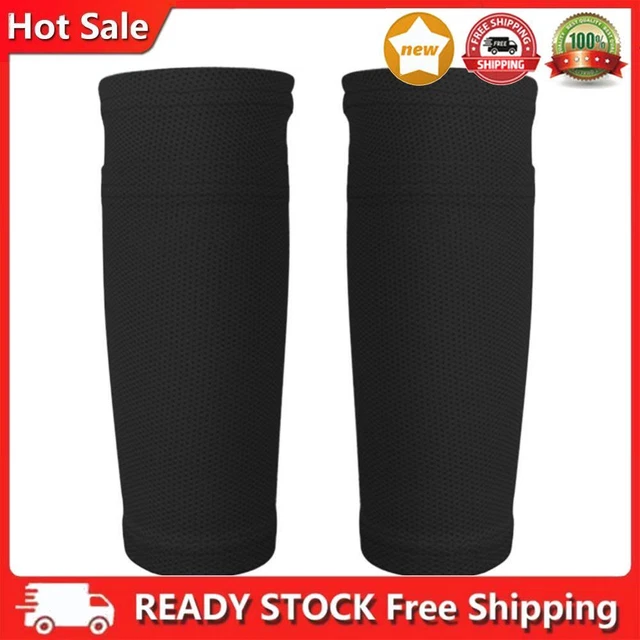 1 pair soccer protective socks shin protector shin protection with bag (Schwa