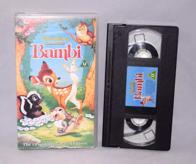 Bambi VHS Walt Disney Classics Cassette Video