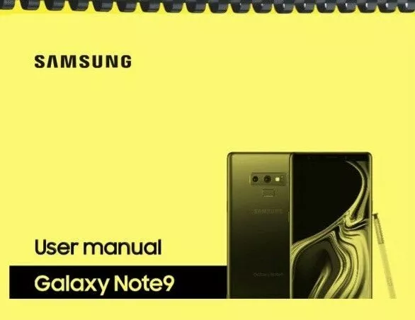 Samsung Galaxy Note 9 Note9 Verizon OWNER'S USER MANUAL