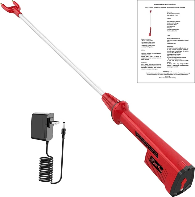 C Cattleya Cattle Prod Electric Livestock Prod Stick Waterproof Rechargeable Saf