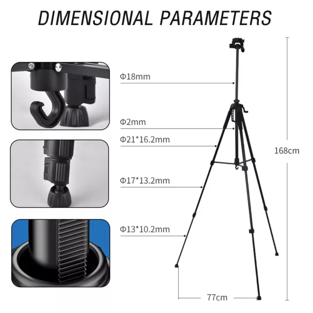 Tripod Stand Mount For Digital Camera Camcorder Phone Holder iPhone DSLR SLR AU 3