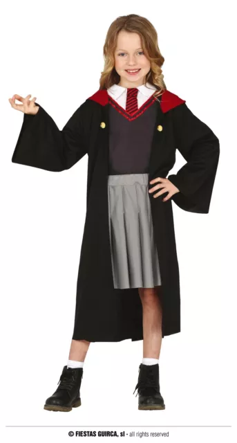 Costume Harry Hermione Studente Di Magia Rossa Taglia 7-9 Anni