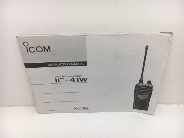 Globe Roamer Icom IC-41W Instruction Manual