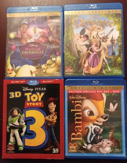 Lot de 4 Blu Ray Disney - Disney Pixar