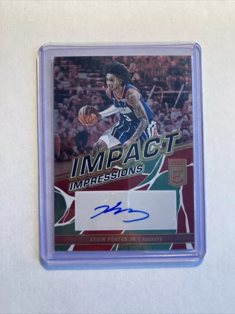 2022 Panini Elite Kevin Porter Jr.! Auto Autograph! Impact Impressions NBA