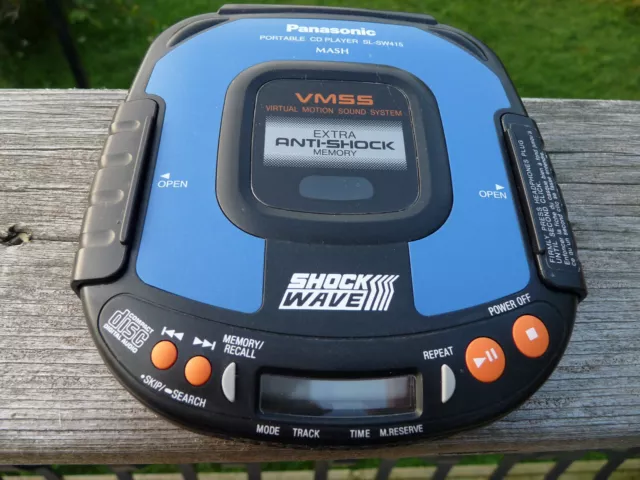 VINTAGE PANASONIC SL-SW415 Shock Wave Portable CD Player