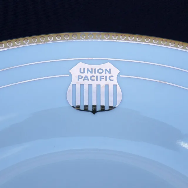 Union Pacific Railroad Shield Pattern Soup Bowl Regal China 2