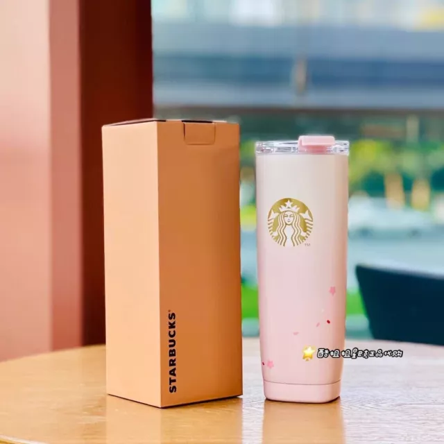 Starbucks 2023 China Peach Blossom 35oz Big Size SS Cup Tumbler