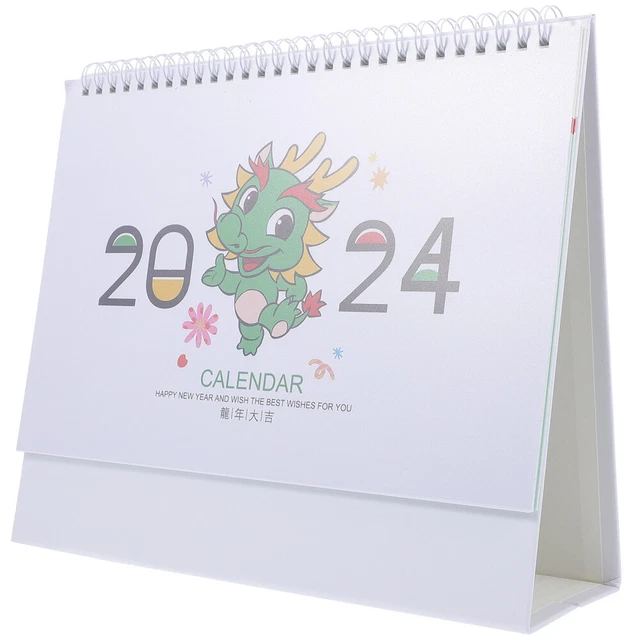 DESK CALENDAR 2024 Standing Flip Desk Calendar 2024 Small Standing Flip 16 57 PicClick