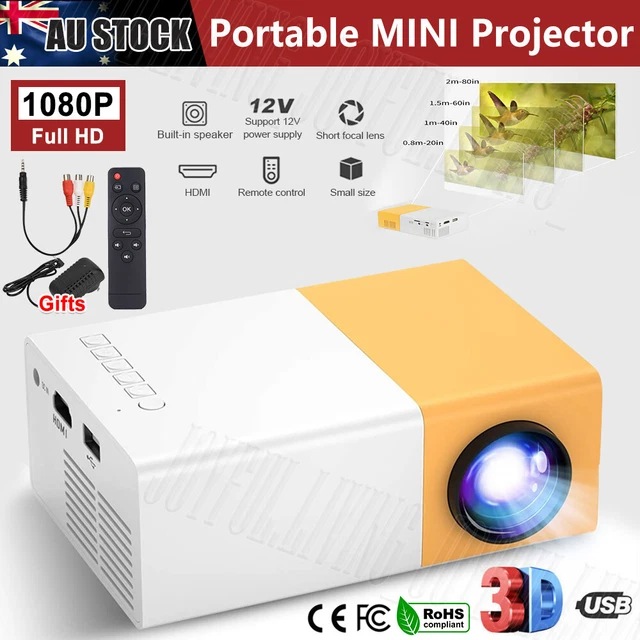 Mini Projector HDMI USB LED HD 1080P Home Cinema Portable Pocket Projector Party