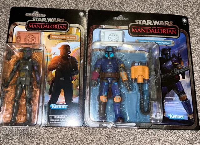Due figure da sei pollici Star Wars Mandalorian Black Series collezione crediti