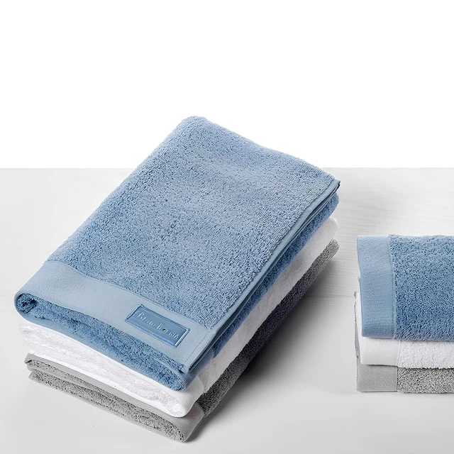Set De Serviettes Botticelli Home 100% Coton Hydrophile - 1 Visage + 1 Invité, Couleur Au Choix