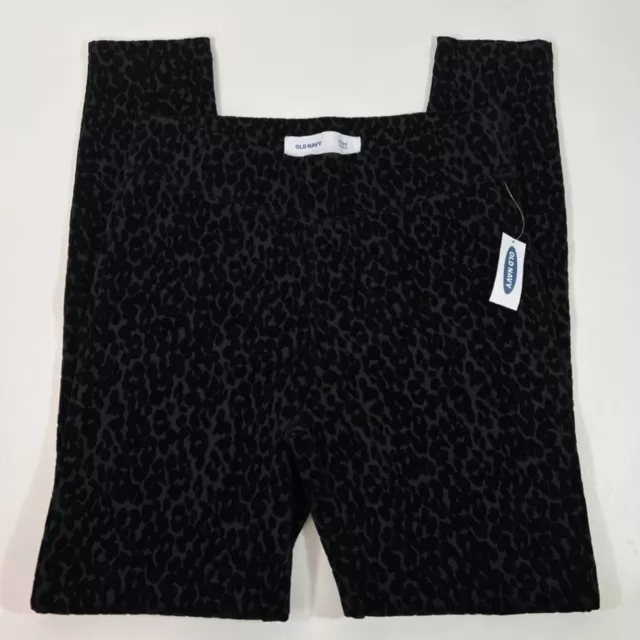 Old Navy High-Rise Stevie Leggings Flock Black Leopard 645380 Women's Small S