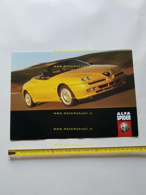 Alfa Romeo Spider 1998 depliant originale italiano brochure
