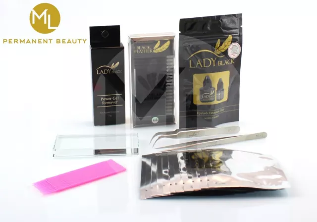 Pestañas Set Profesional SKY Adhesivo Silk Lashes Removedor Pinzas Vetus