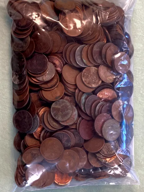 1909 - 1958 P, D, S Lincoln Wheat Cent Bag Cull Lot - 500 coins