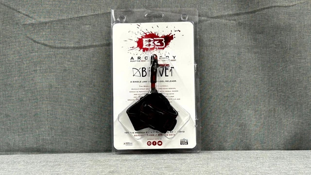B3 Archery Release Brave Single Jaw Swivel Stem Blk/red BRSCRE Free Shipping