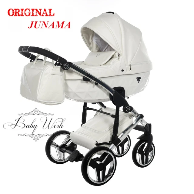 JUNAMA DIAMOND INDIVIDUAL V2 PRAM BABY STROLLER 2in1 CARRYCOT+ PUSHCHAIR