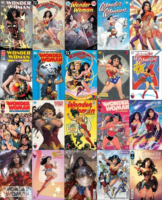 WONDER WOMAN 75080thSENSATIONAL Anniversary ERA variants 100 PAGE VARIANTS
