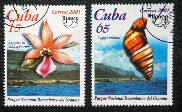 CARRIBBEAN ISLAND Sc# 4171-4172 Am Postal Union PARKS Cpl set of 2 2001 used cto