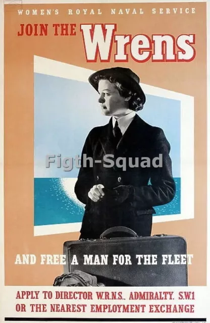 WW2 Picture Photo recruitment propaganda Join the Wrens 8088