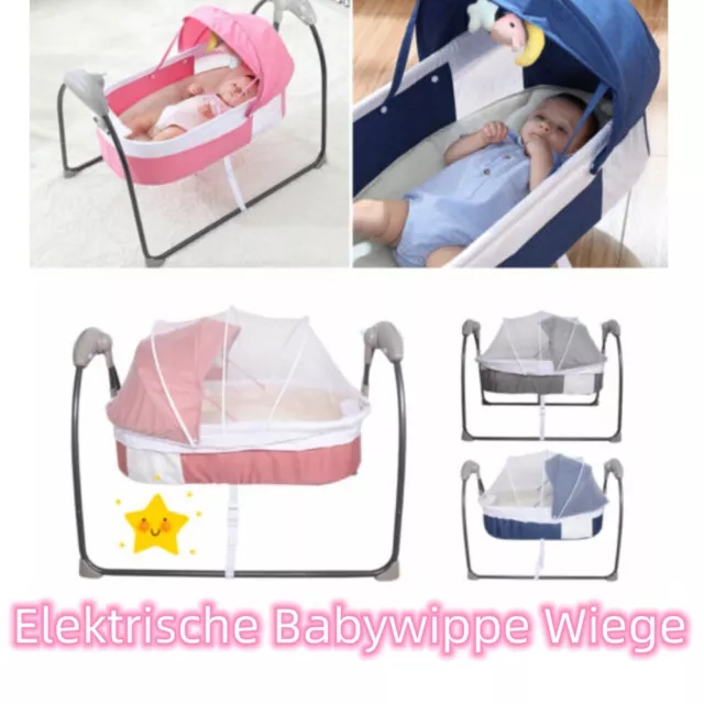 Elektrische Babywippe Babybett Wiege Babyschaukel Automatische Babywiege Wippen