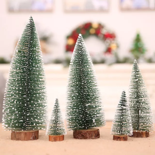 5er/Set Tannenbaum Weihnachtsbaum Weihnachtsbäume Schnee Christbaum Deko 10-30cm