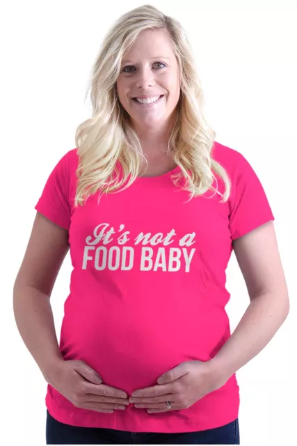 Not A Food Baby Funny Mothers Day Shower Gift Womens Maternity Pregnancy T Shirt