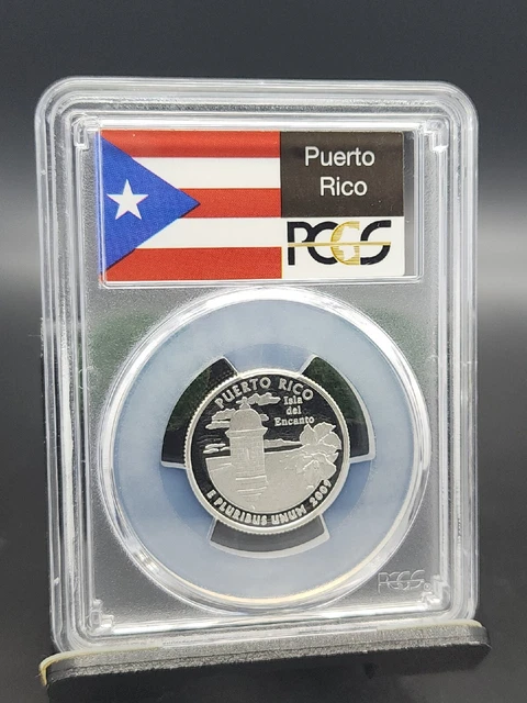 2009 S 25C Silver Puerto Rico Quarter PCGS PR70DCAM