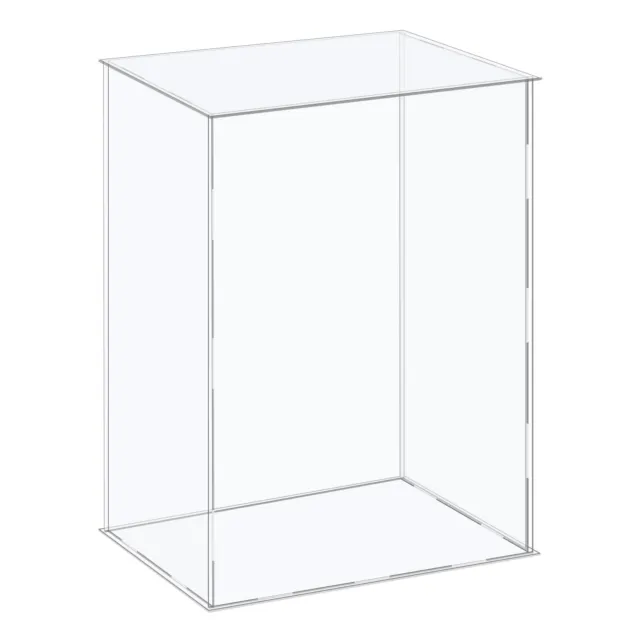 Acrylique Boîte Cube Stockage Assemblage Vitrine 36x26x36cm pour Collection