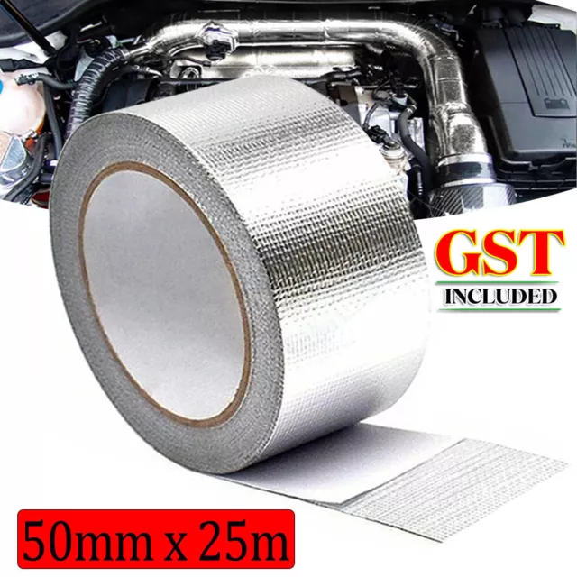 Exhaust Wrap Exhaust Heat Wrap 25M Car Aluminium Pipe Fiberglass Heat Shield