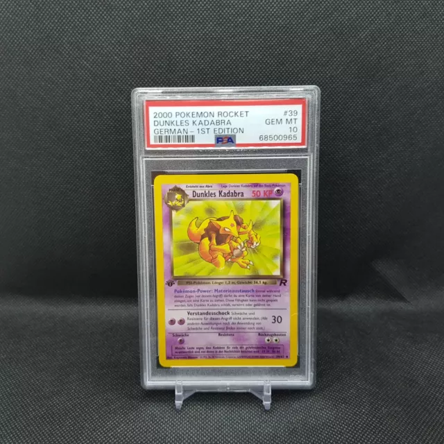 Pokémon 1. Edition Team Rocket - Dunkles Kadabra - Deutsch - PSA 10 - Gem Mint