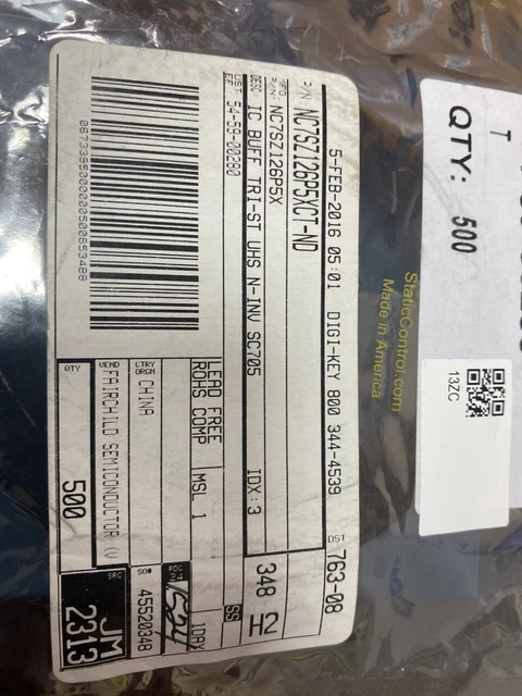 Lot X 500 NC7SZ126P5X Ic Chariot non-Inverser 5.5V SC70-5