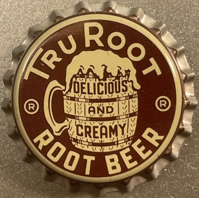 Antique Vintage 1940s - 1950s Tru Root Beer Cork Bottle Cap, Baltimore, MD