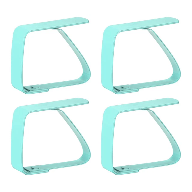 Tablecloth Clips 50mm x 40mm 420 Stainless Steel Table Cloth Holder Green 4 Pcs
