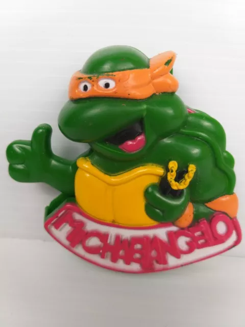 1990 PIZZA HUT TMNT Michelangelo Promo toy / badge / clip $5.00 - PicClick  AU