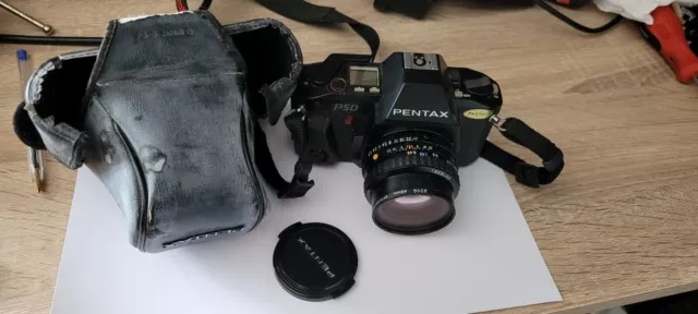 Pentax P50 SLR SMC Film Camera, Pentax-A 50mm F1.7 Lens