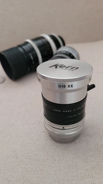 Kern Switar 1/1,6 10mm RX, 16mm-Cine-Lens, Paillard 25mm 75mm