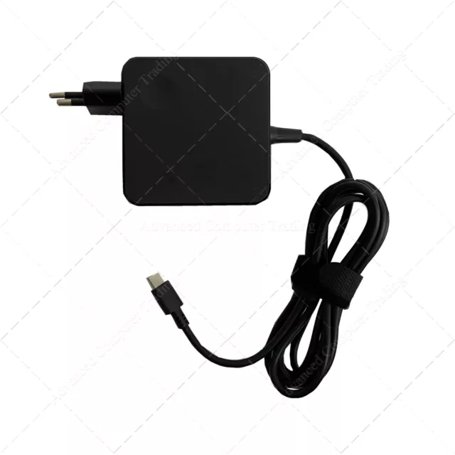 Cargador para Nexus 5X 6P USB Tipo C 65W Negro -Enchufe Europeo- Cable1,70m 2