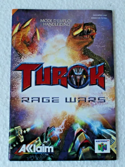 Nintendo 64 - Turok Rage Wars - Mode d'emploi FAH