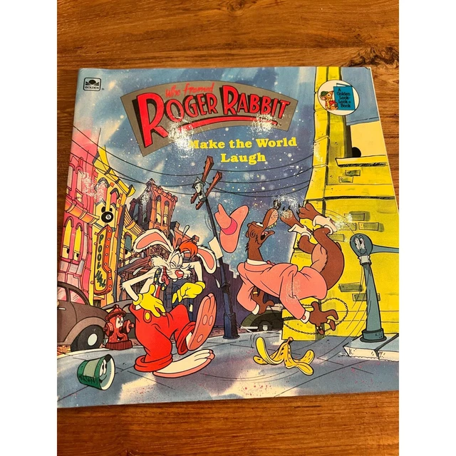 DISNEY CO. WHO Framed Roger Rabbit Make the World Laugh Book 1988 ...