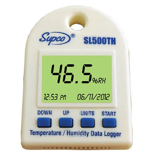 Supco SL500TH Temperature and Humidity Data Logger, Display