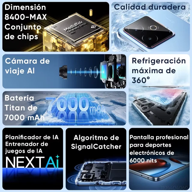 Realme GT 7T 5G 12+256GB – MediaTek Dimensity 8400, Batteria 7000mAh Con Ricarica 120W, Camera 50MP AI E Display 6.8″ 120Hz (nero) - 2
