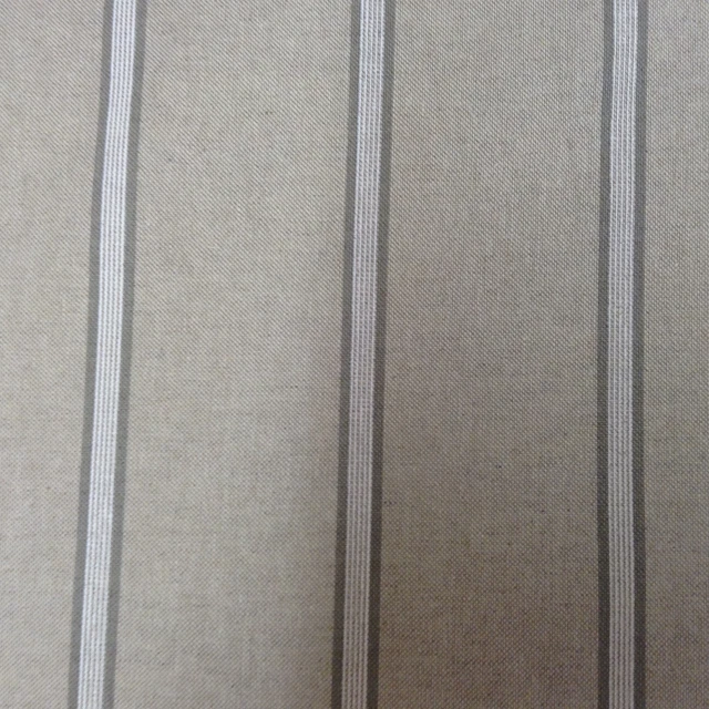 Stamford Stripe French Linen Grey 140cm/54" Curtain/Craft Fabric