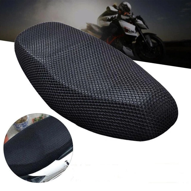 US STOCK Motorcycles Black 3D Seat Cover Net Waterproof Heat Insulation Sleeve