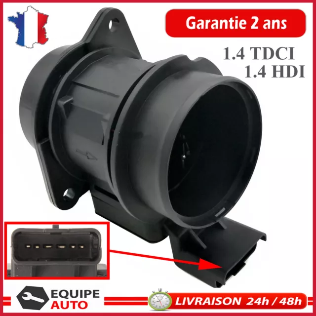 Debitmetre d'air pour Citroën C3 Xsara Peugeot 1007 206 307 1.4 Hdi 9642212180