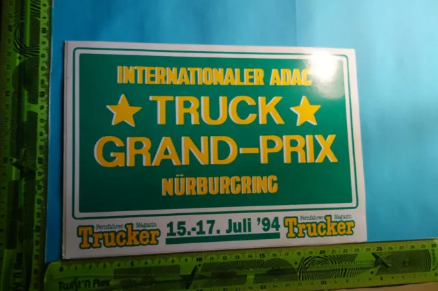 Alter Aufkleber LKW TRUCK Internationaler ADAC TRUCK GRAND-PRIX Nürburgring 1994