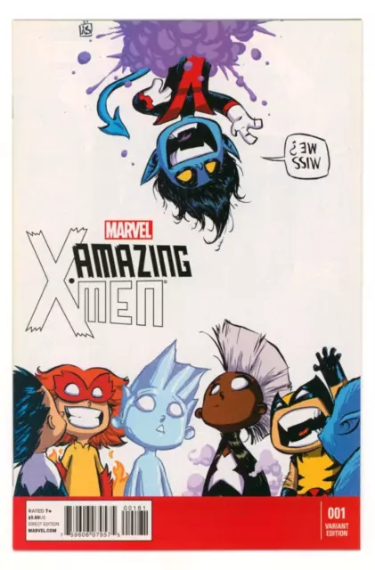 Marvel Comics AMAZING X-MEN (2014) #1 SKOTTIE YOUNG Variant Cover