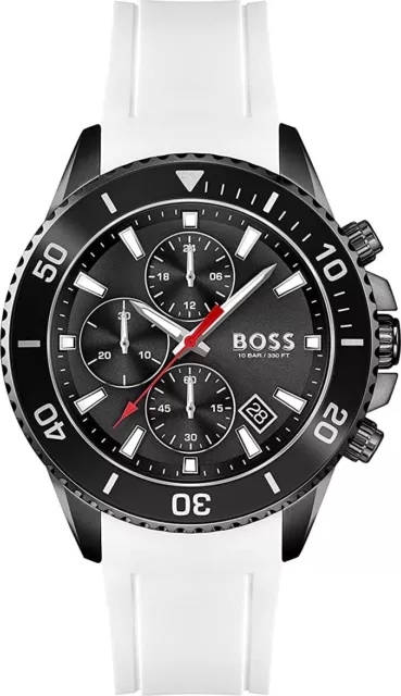 Hugo Boss Hb1513966 Admiral White Silicone Watch Warranty