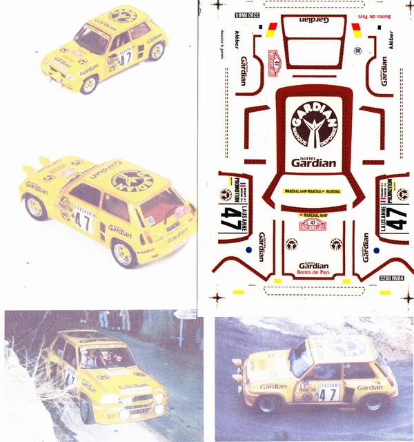 RENAULT 5 R5 turbo rallye monte carlo 1981 1/12 1:12 otto ottomobile ottomodels EUR 395,00 - FR
